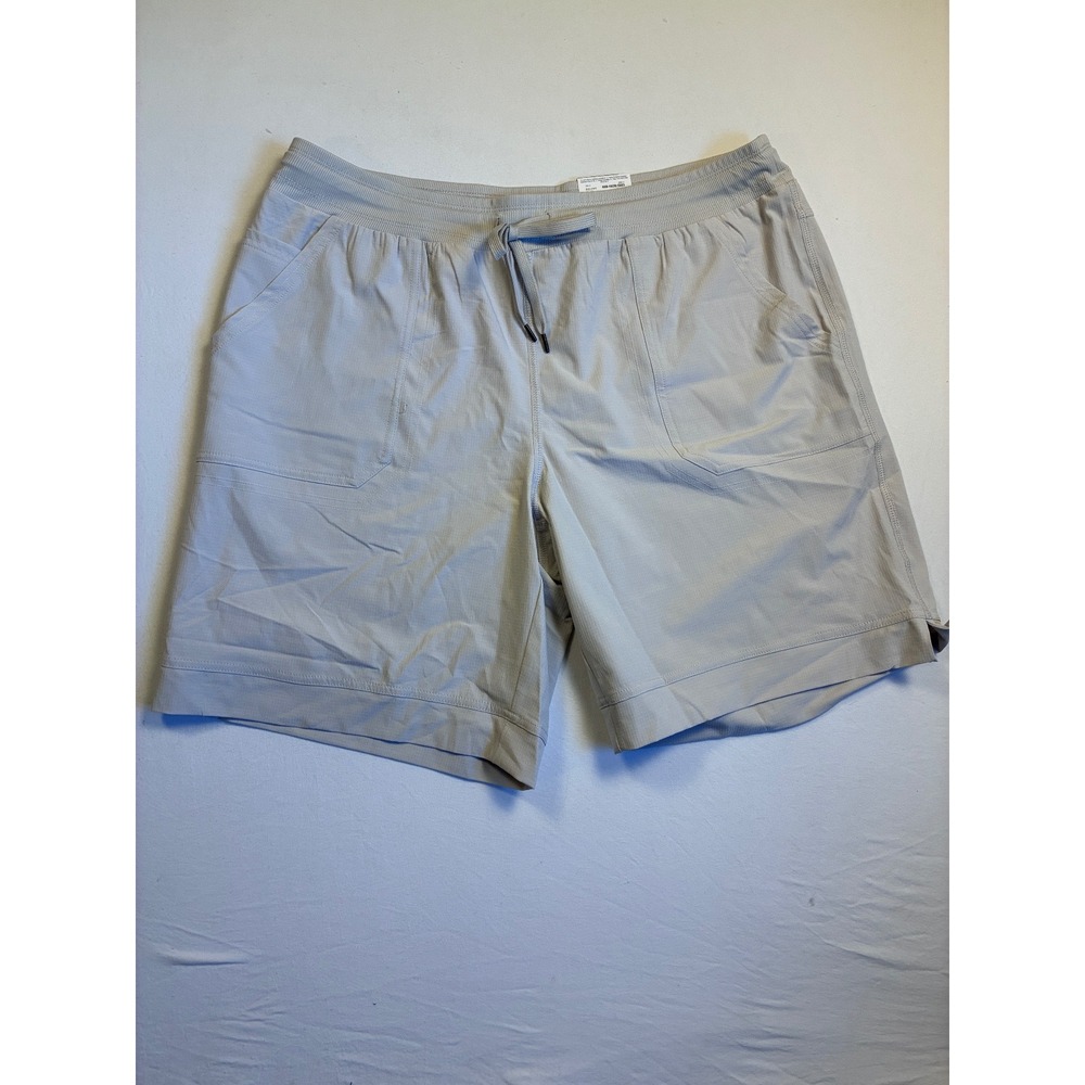 St Johns Bay Mens Bermuda Shorts XL Moonbeam Mid Rise Drawstring 829-0239 NWT